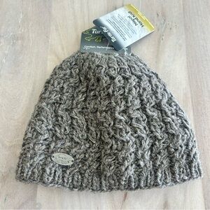 Turtle Fur 100% Wool Made In Nepal Beanie Grey Hat NWT